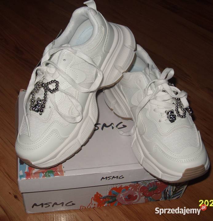 Adidasy Sneakersy ozdoby Miś kokardka siateczka Rawicz