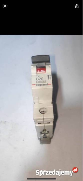 Wyłącznik nadprądowy Legrand S301 403358 1P B20A Zabezpieczenia i rozdzielnice Gliwice