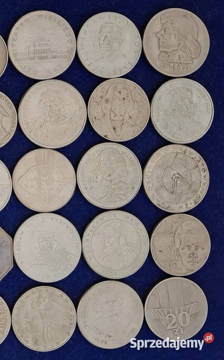 Zestaw Monet 45 sztuk PRL Kolekcje Gliwice