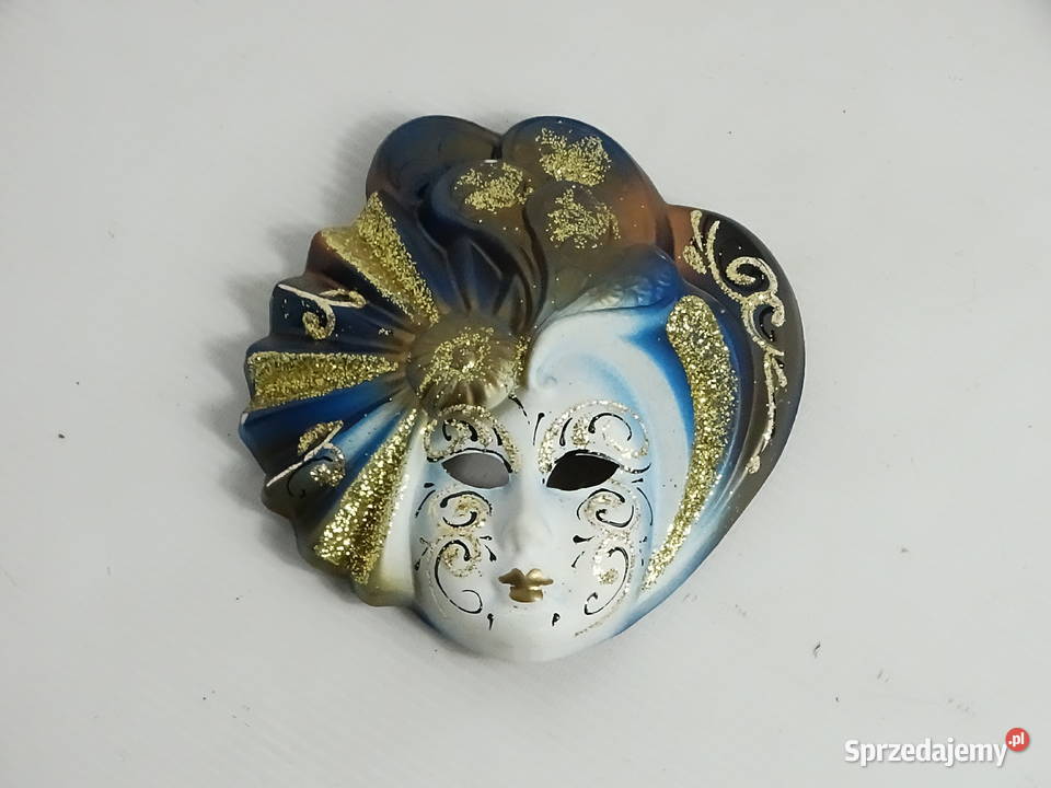 Wenecka maska ceramiczna ścienna ozdobna Hand lubelskie Biłgoraj