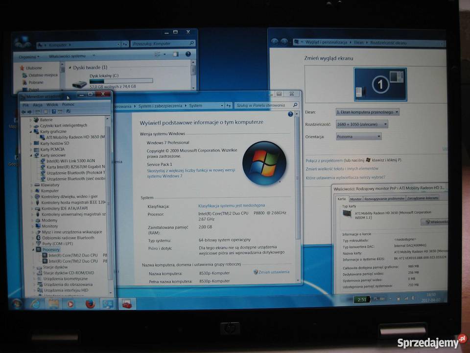 Nowy Aluminowy Laptop HP z gwarancja