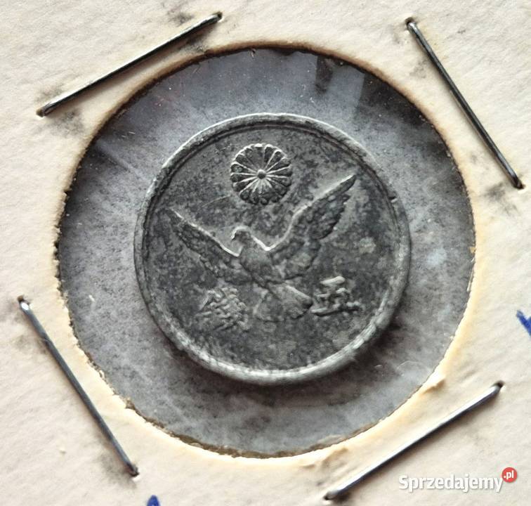 C5 JAPONIA 5 Sen 1945 r Numizmatyka Wola Kruszyńska