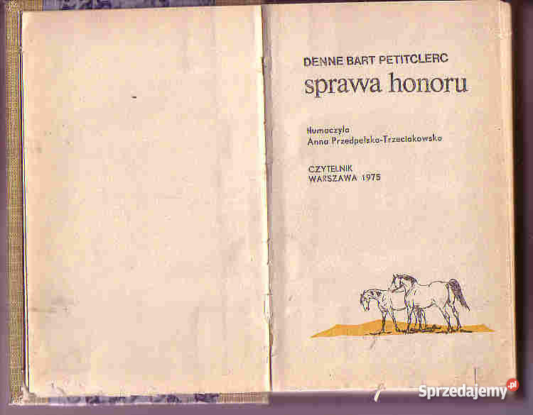 3787 SPRAWA HONORU DENNE BART PETITCLERC Czyrna