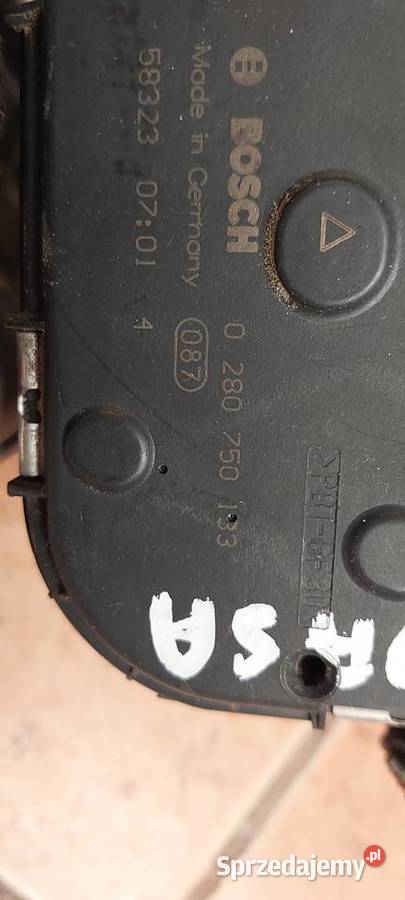 Przepustnica OPEL CORSA MERIVA ASTRA 0280750133 zachodniopomorskie Szczecin
