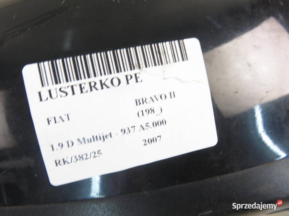 LUSTERKO PRAWE FIAT BRAVO II 01704737500 7 PIN małopolskie sprzedam