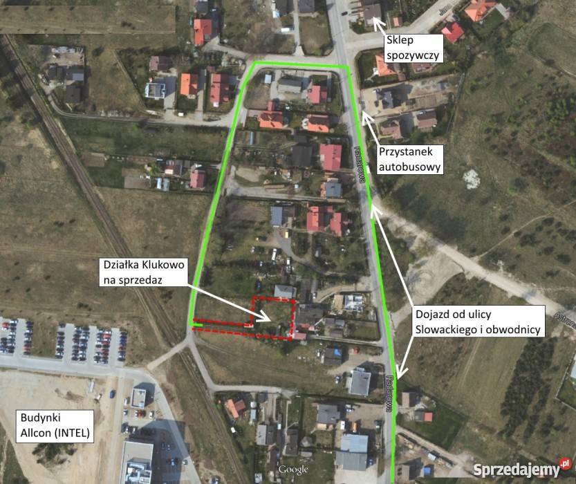 działka Gdańsk Klukowo Radarowa utwardzona Gdańsk