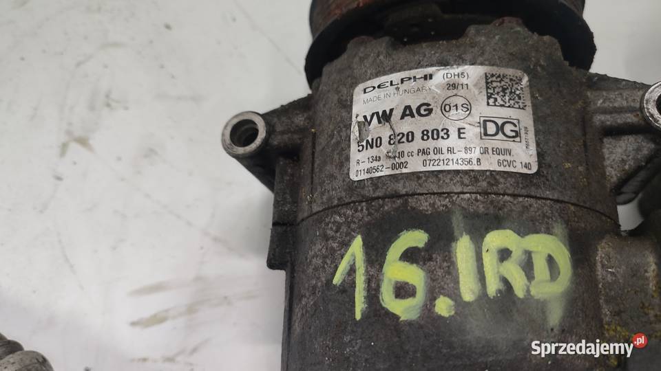 SPRĘŻARKA KOMPRESOR KLIMATYZACJI VW PASSAT B7 osobowe Motoryzacja Włoszczowa