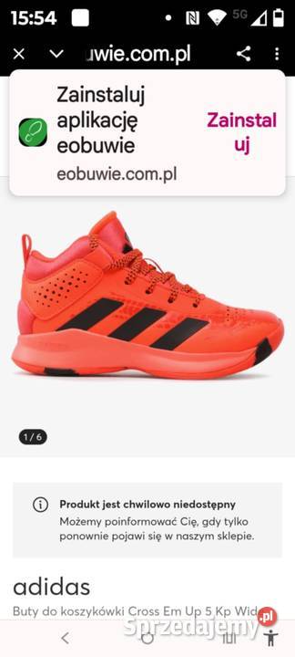 Adidas Buty do koszykówki dzieci Cross Em Up 5 K Gdynia