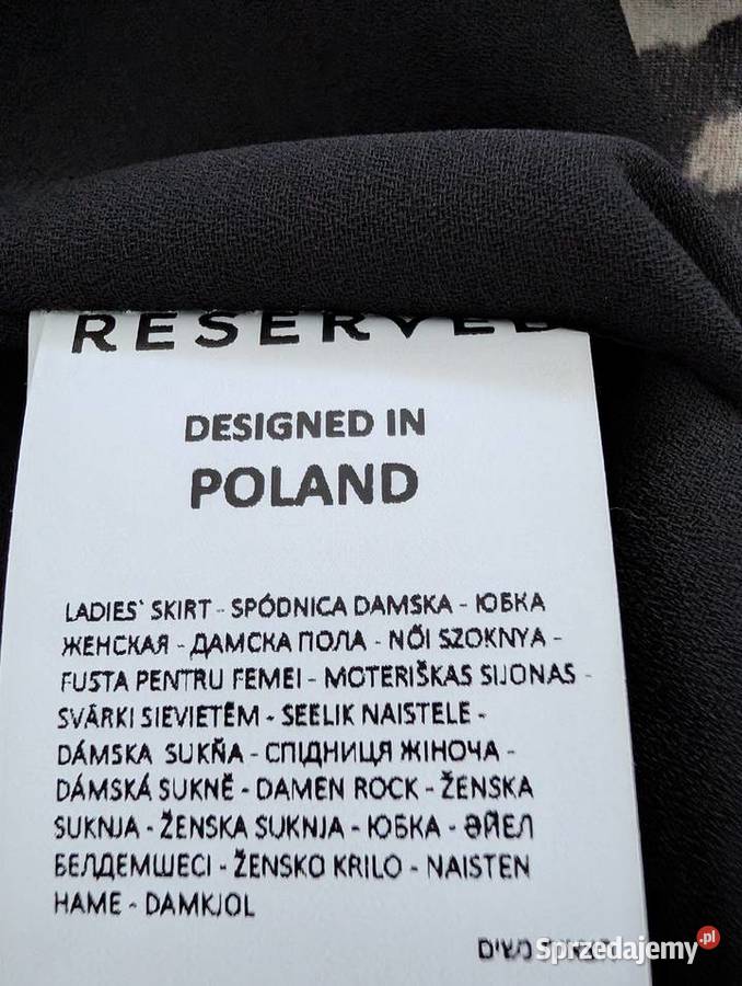 Nowa spódnica w panterkę długa czarny Odzież damska Szczecin