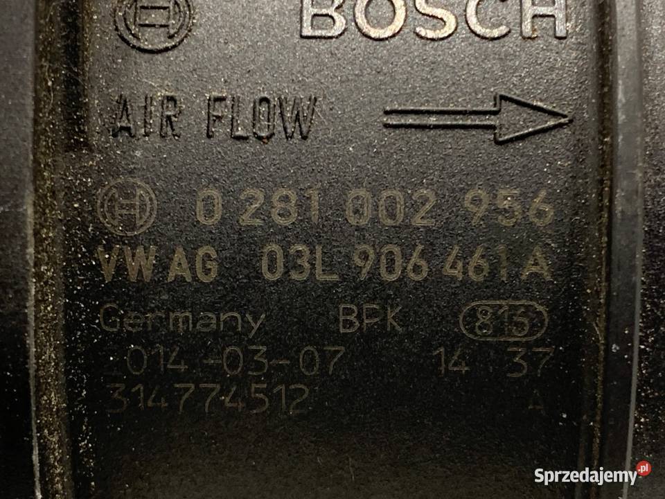 PRZEPŁYWOMIERZ VW GOLF VII 03L906461A 20 184