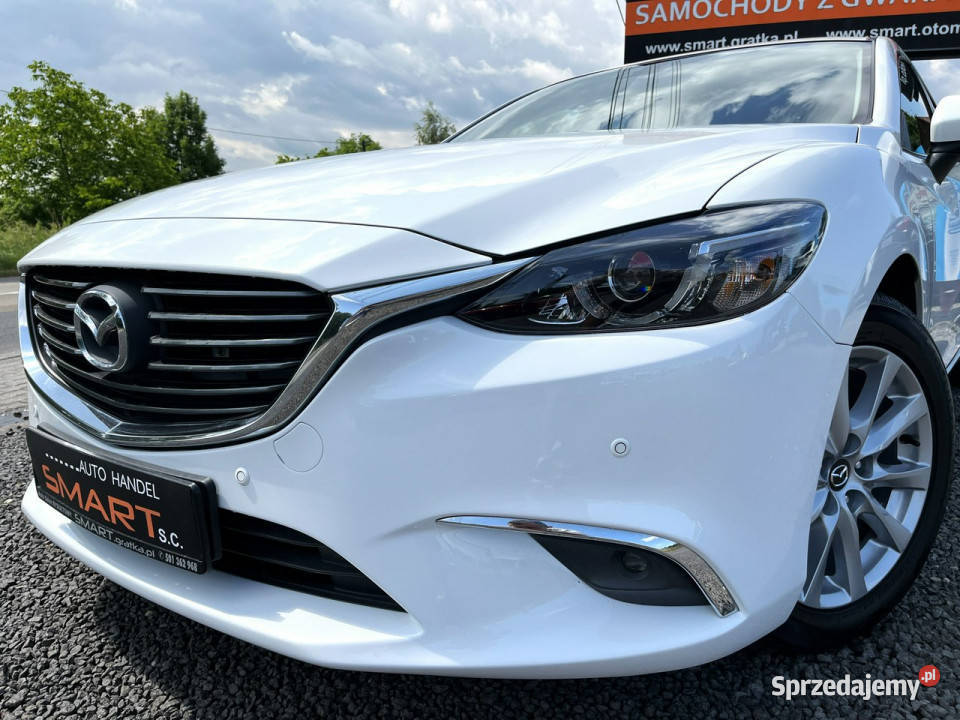 Mazda 6 Navi Biała Perła Salon Serwisowana III światła przeciwmgielne śląskie Rydułtowy sprzedam