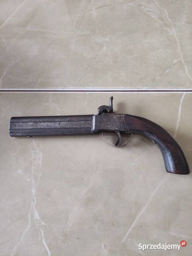 Podróżny Pistolet Kapiszonowy XIX w Dwulufowy Janów Lubelski sprzedam