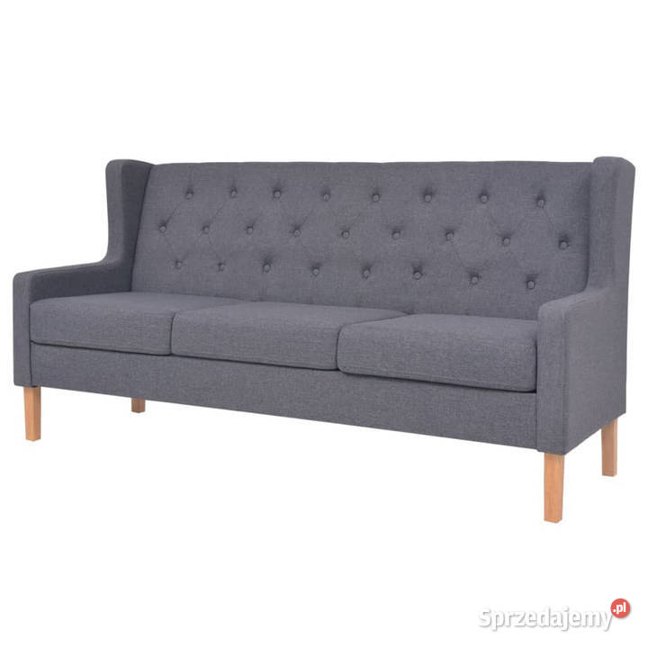 Zestaw sof 2 materiałowe szare WM274934 Warszawa