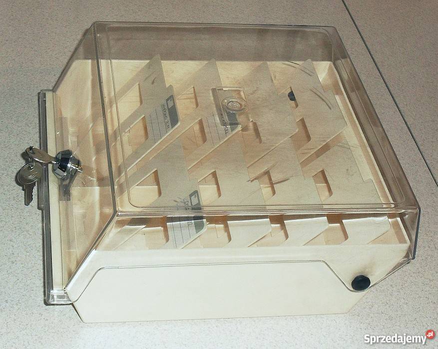 Pudełko pojemnik box na dyskietki 35 cala Gliwice