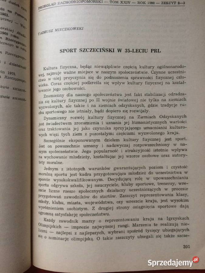 3189 Przegląd Zachodniopomorski Rocznik XXIV Antykwariat Szczecin