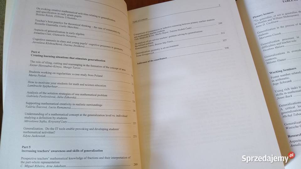 Generalization in mathematics at all educational Gdańsk