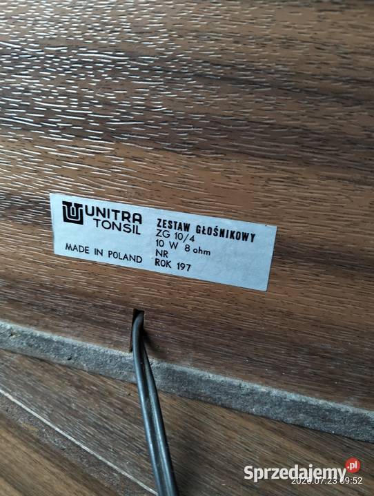 Unitra Tonsil ZG 104 10W 8 omów zintegrowane Narama