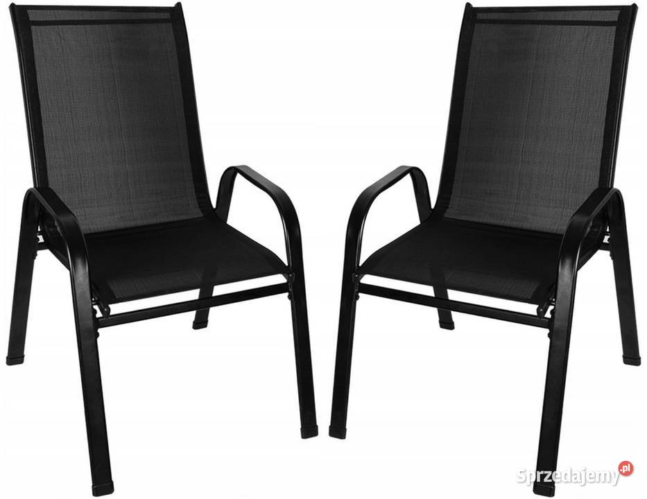 Zestaw 2 krzeseł nowoczesne metalowe krzesło Poznań