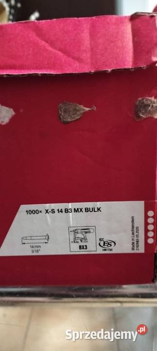Sprzedam gwoździe do pistoletu Hilti Warszawa