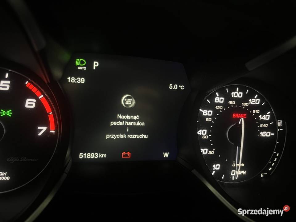 Alfa Romeo Stelvio Giulia USA tylne lampy polski Kraków