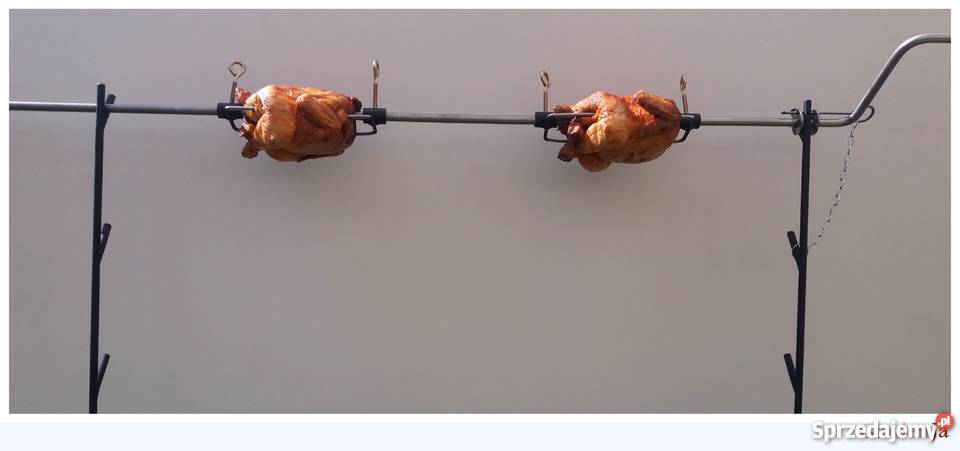 Rożen ruszt rożno grill na kurczaki kuty ozdoba