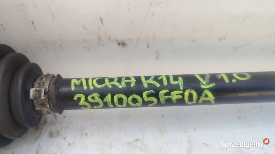105NISSAN MICRA 5 K14 10 DIGT TCE PÓŁOŚKA Półosie