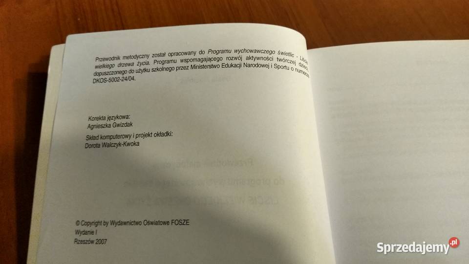 Przewodnik metodyczny do programu wychowawczego Rok wydania 2007 Gdańsk
