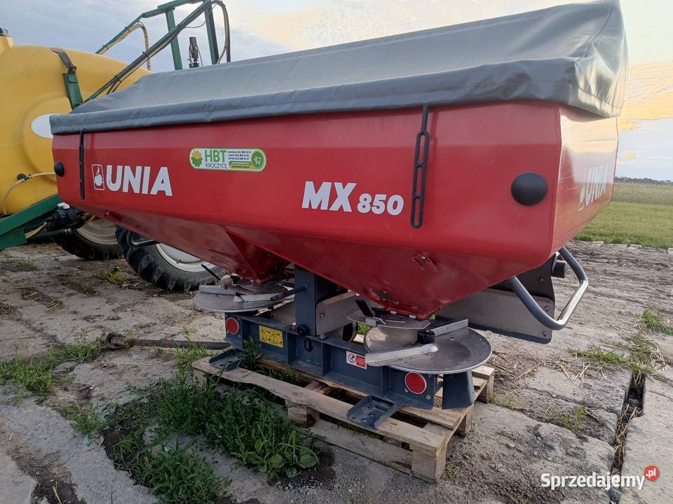 Rozsiewacz nawozu Unia MX 850 śląskie Żelisławice sprzedam