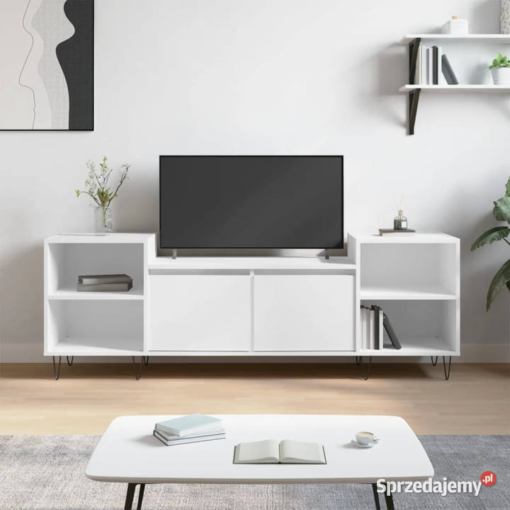 Szafka pod TV biała 80x36x50 materiał Warszawa