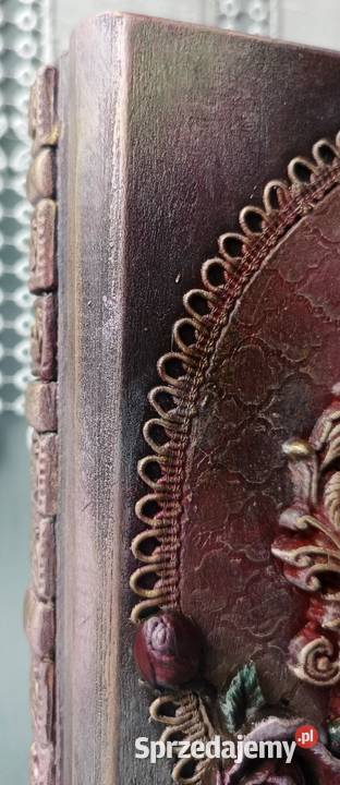 Pudełko w formie książki Drewniane pudełko Ostróda