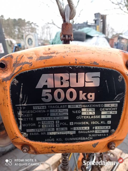 Wciągarka 500 ABUS Jaromierz