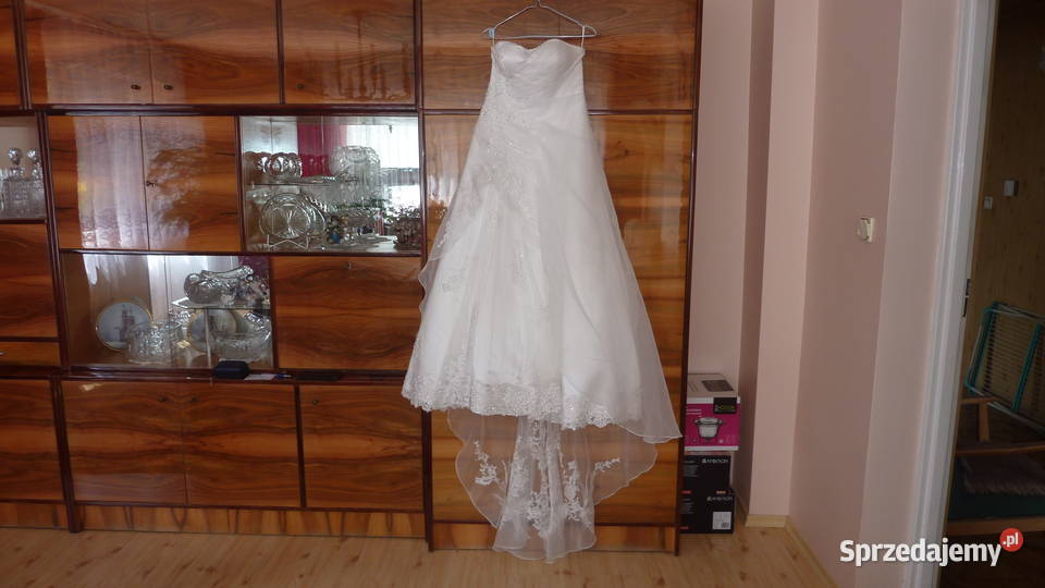 Suknia ślubnabolerkowelon krutki buty 36Stan b Spódnice i sukienki Łódź
