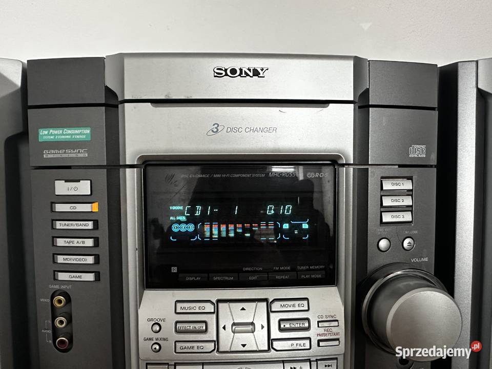 Wieża SONY MHC RG55S 21 stereo z akcesoriami Gołąb