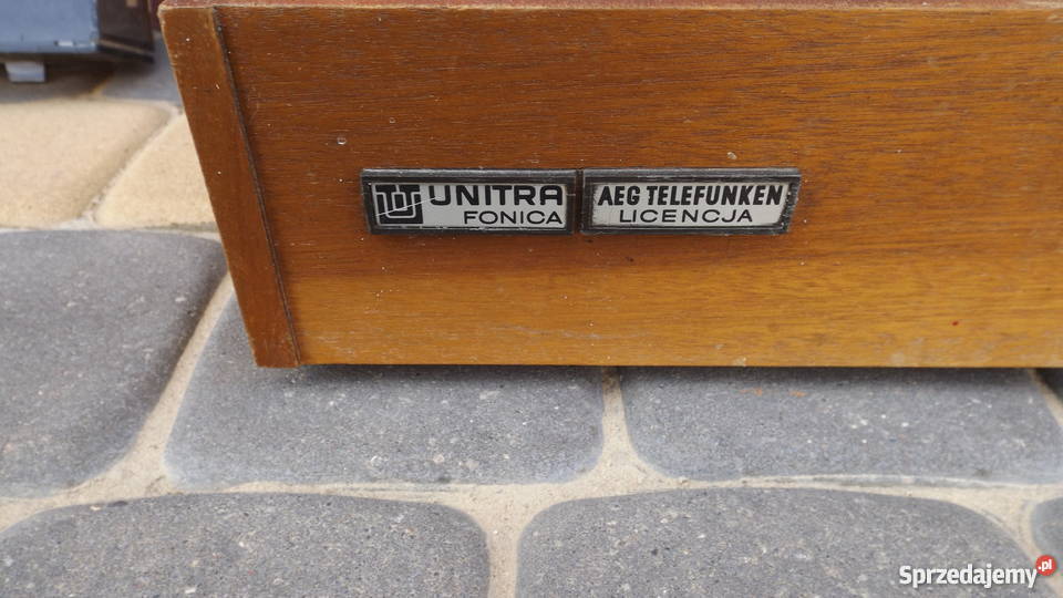 Stary gramofon unitra głośniki colorofon Grodziczno