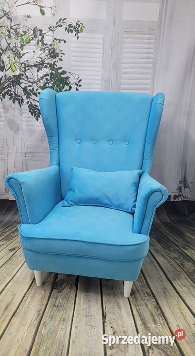 Fotel Uszak Skandynawski w tkaninie Loca 17 mazowieckie Warszawa