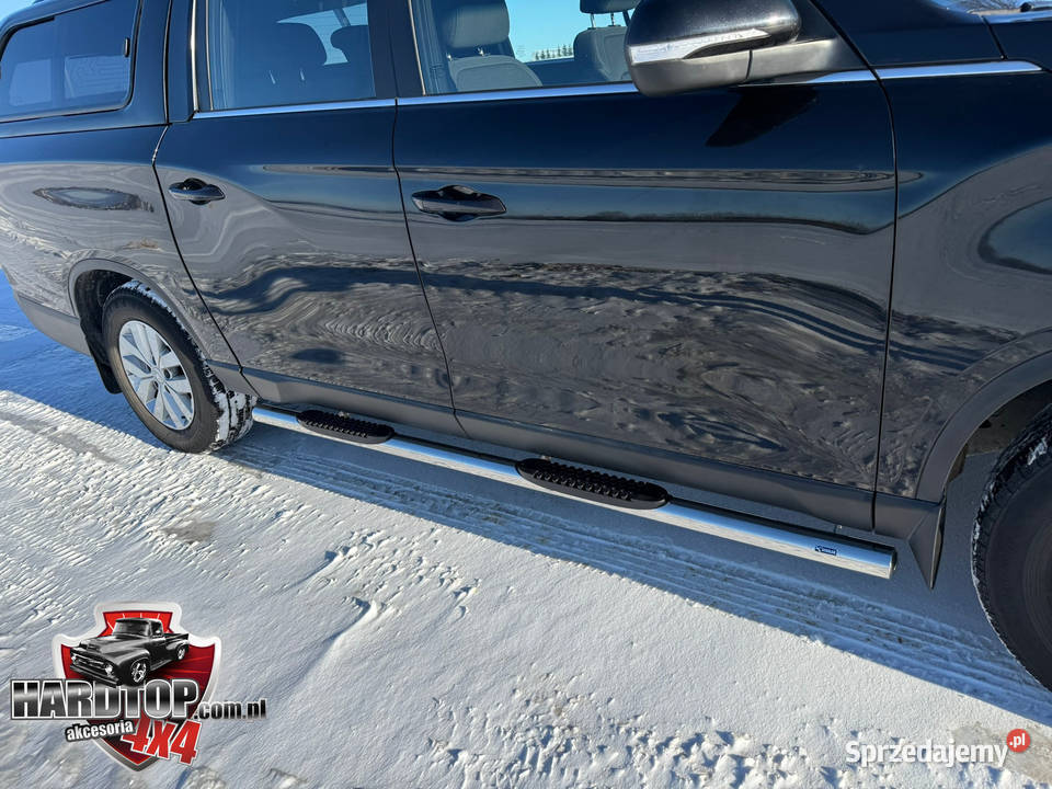 Progi stopnie boczne z nakładkami plastikowymi Pasłęk