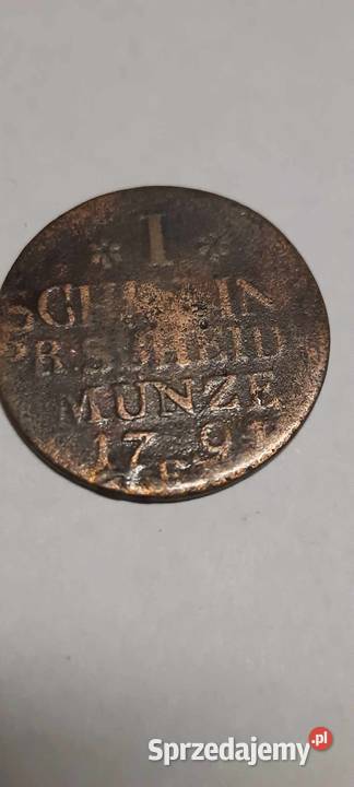 moneta Prusy 1 szyling 1791 Warszawa sprzedam