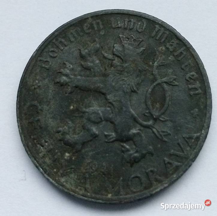 PROTEKTORAT CZECH I MORAW 50 HALERZY 1941 r CYNK Legionowo