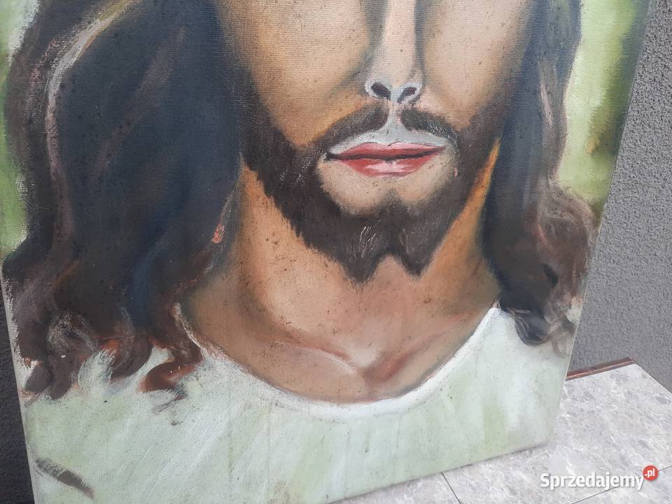 Obraz olej na płótnie Jezus 405x605 Malarstwo Tczew