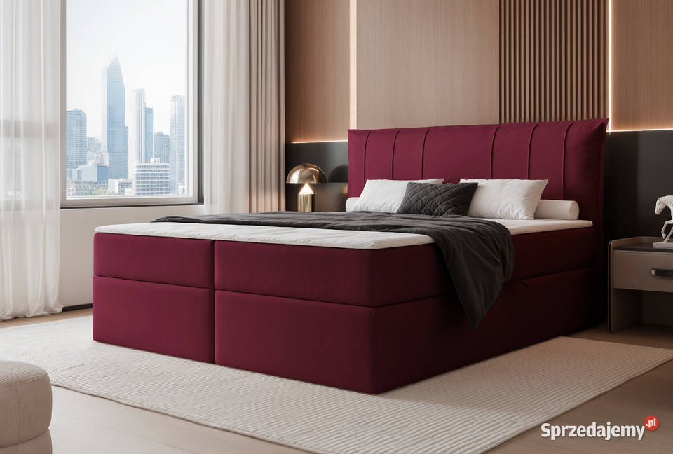 Łóżko kontynentalne z pojemnikiem Moly różne Tarchały Małe