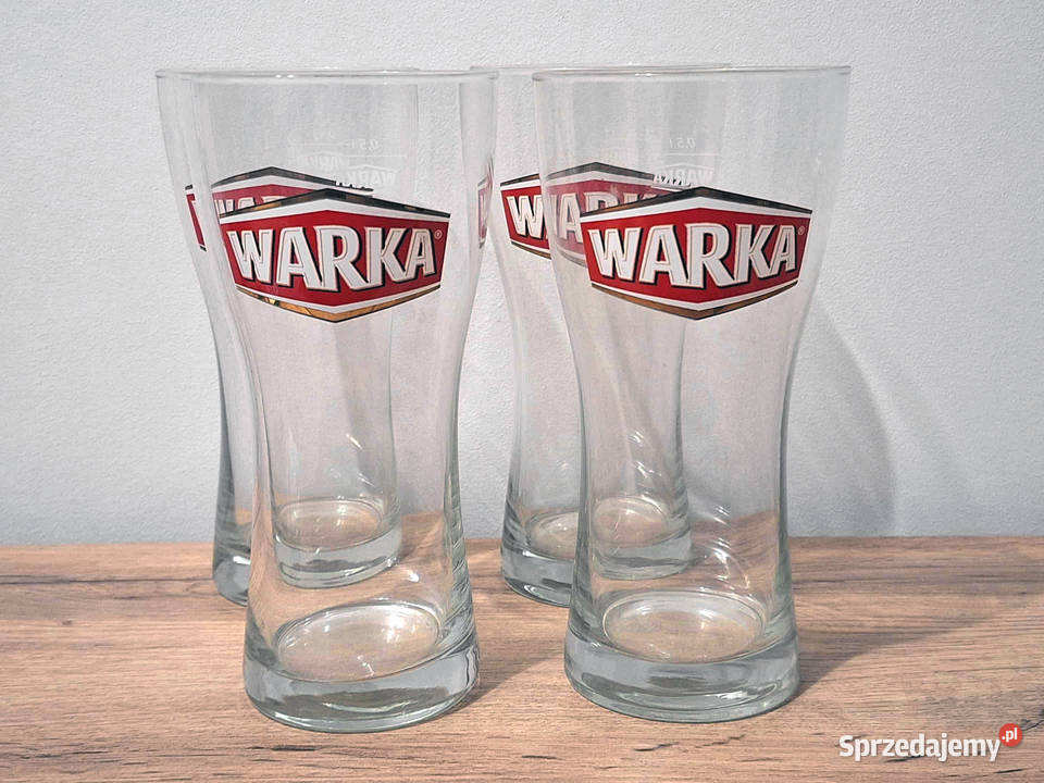 szklanki pokale kufle Warka 4 sztuki 05 l Krosno