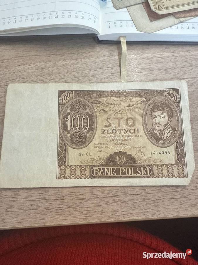 100 Bank Polski 1934 przedwojenny banknot Gliwice