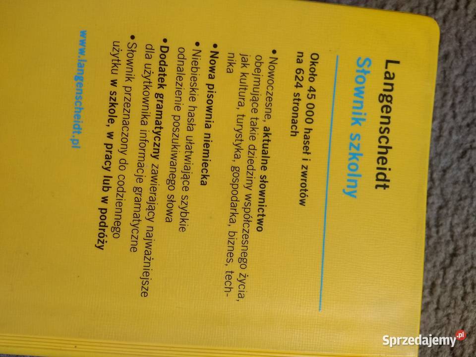 słownik polskoniemiecki niemieckopolski Wyskoć sprzedam