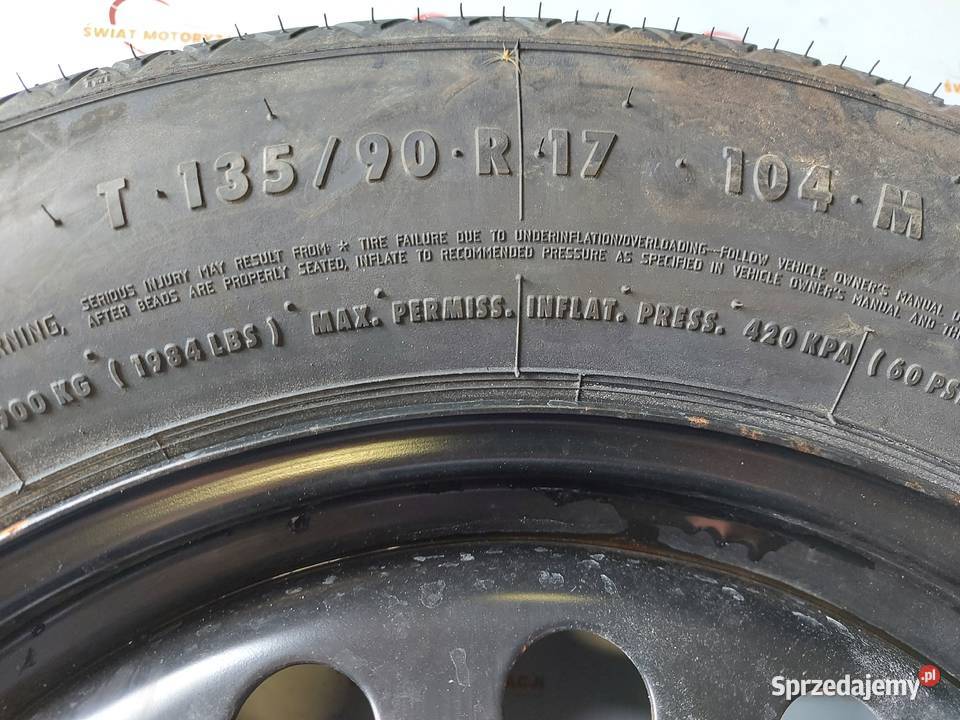 FORD KUGA MK1 koło dojazdowe 1359017 104M 5x108 Kielce