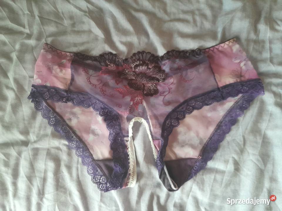 Męskie seksowne majtki bikini figi kwiatowy haft małopolskie Wieliczka