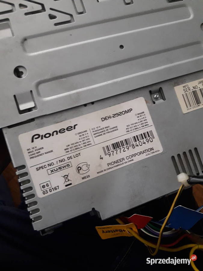RADIO PIONNER DEH2920MP OKAZJA MOCNE 4x50 podkarpackie Sokolniki