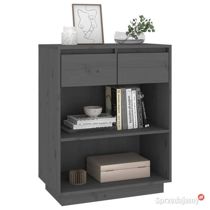 Szafka szara 60x34x75 lite drewno sosnowe Warszawa