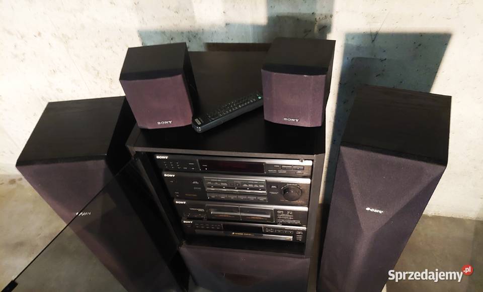 Wieża Sony z szafką kolumnami i subwooferem Wrocław