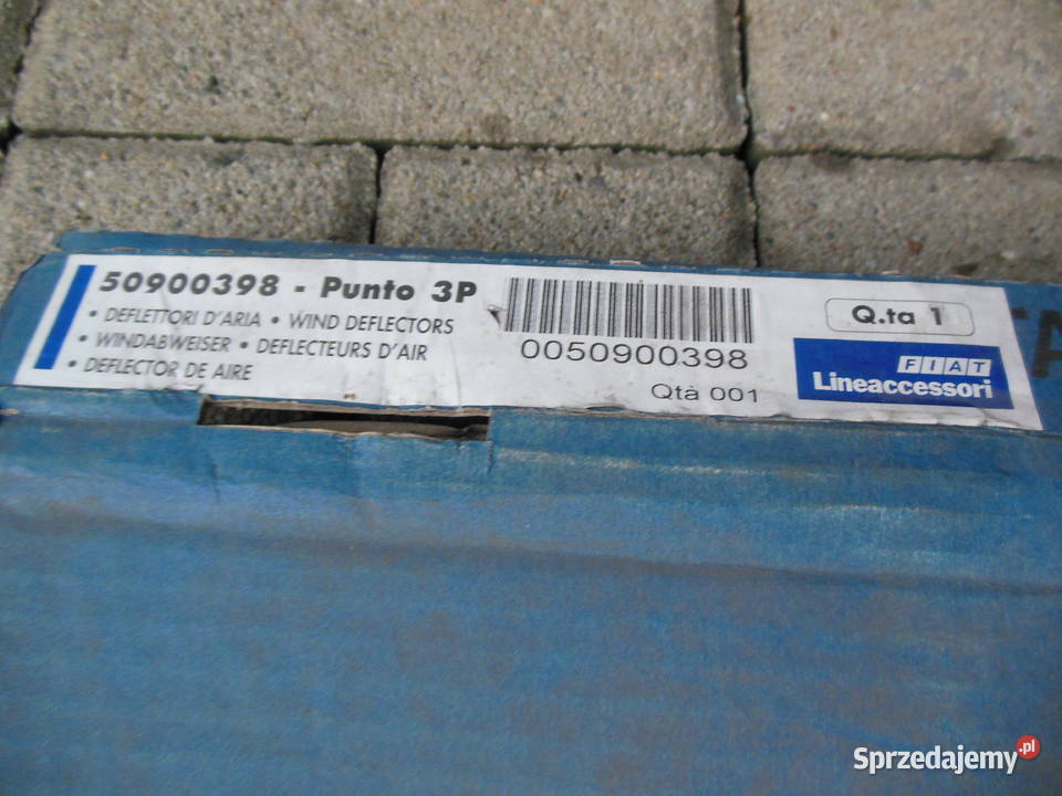 OWIEWKI SZYBY PRZÓD FIAT PUNTO 188 3D 50900398 Kozy