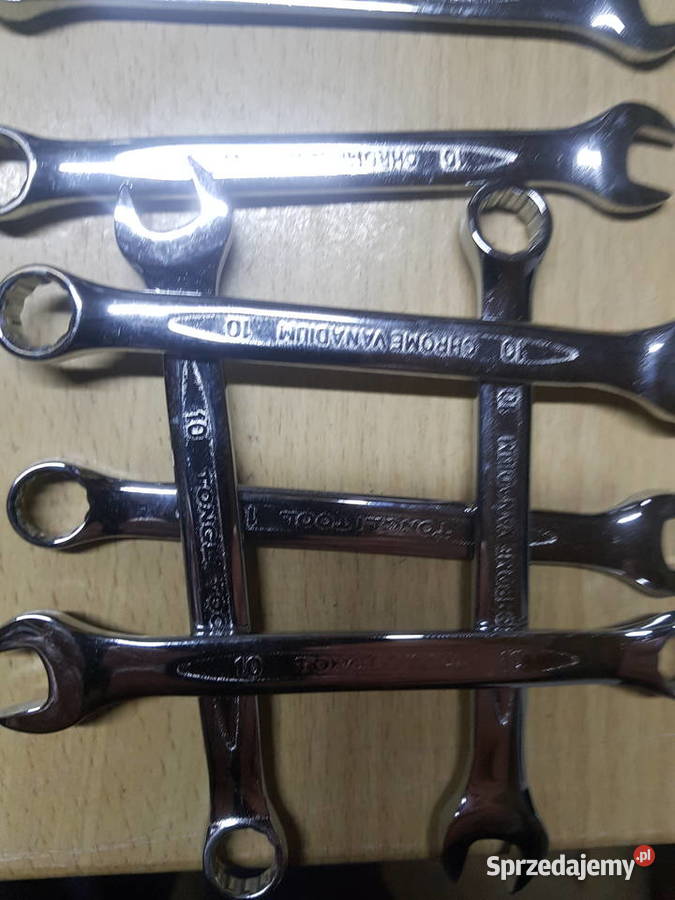 Klucz płasko oczkowy 10mm stal chromowowanadowa Głogowa